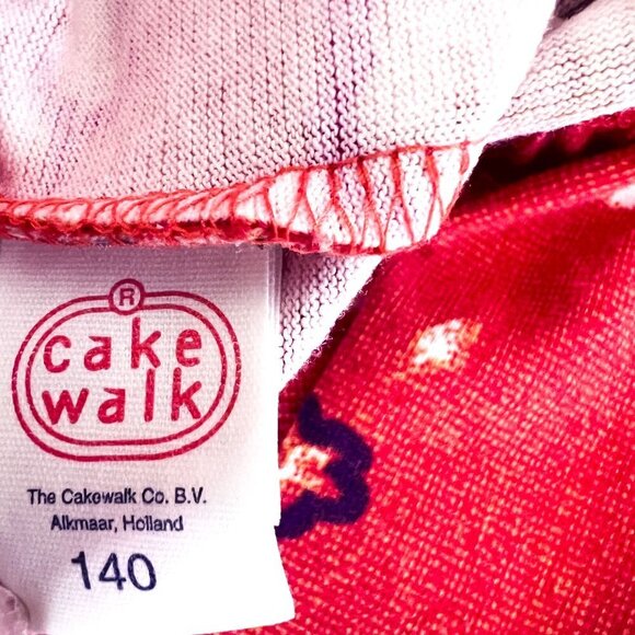 Cakewalk by OILILY Sz 8-10 Colorful Flannel and Fleece vest dress with leggings - Picture 14 of 16